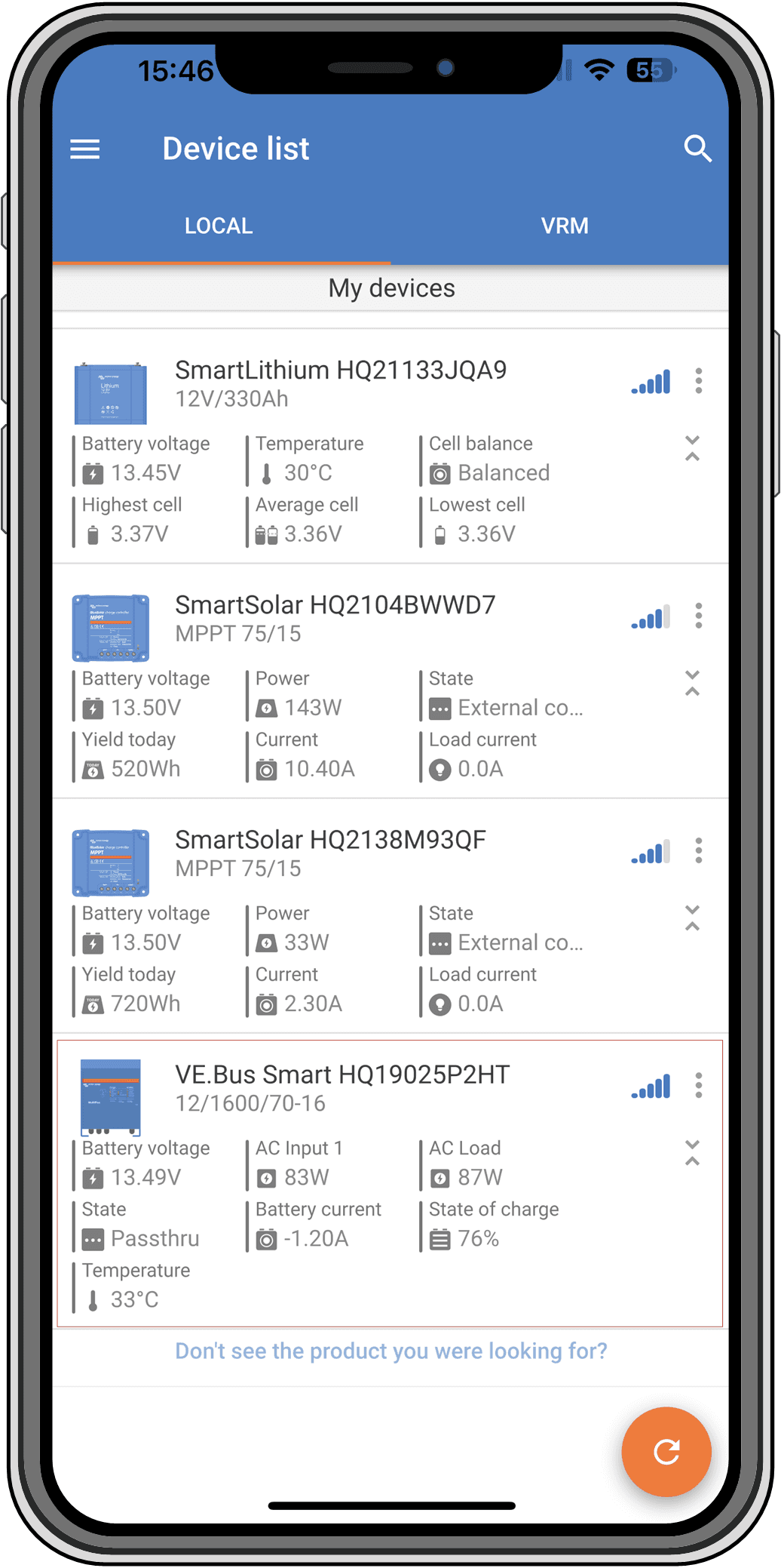 Cheia digitală inteligentă VE.Bus Smart