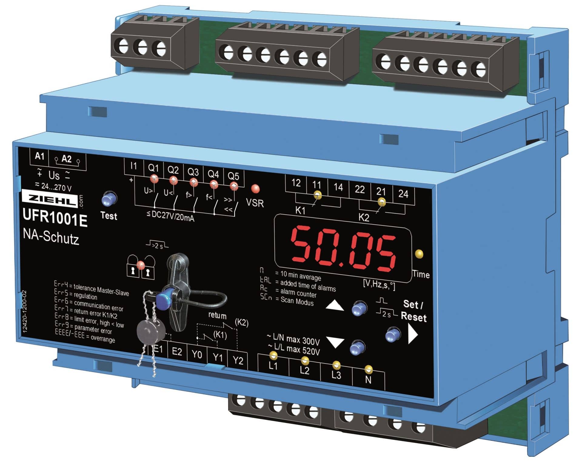 Ziehl Voltage and Frequency Relay UFR1001E thumbnail